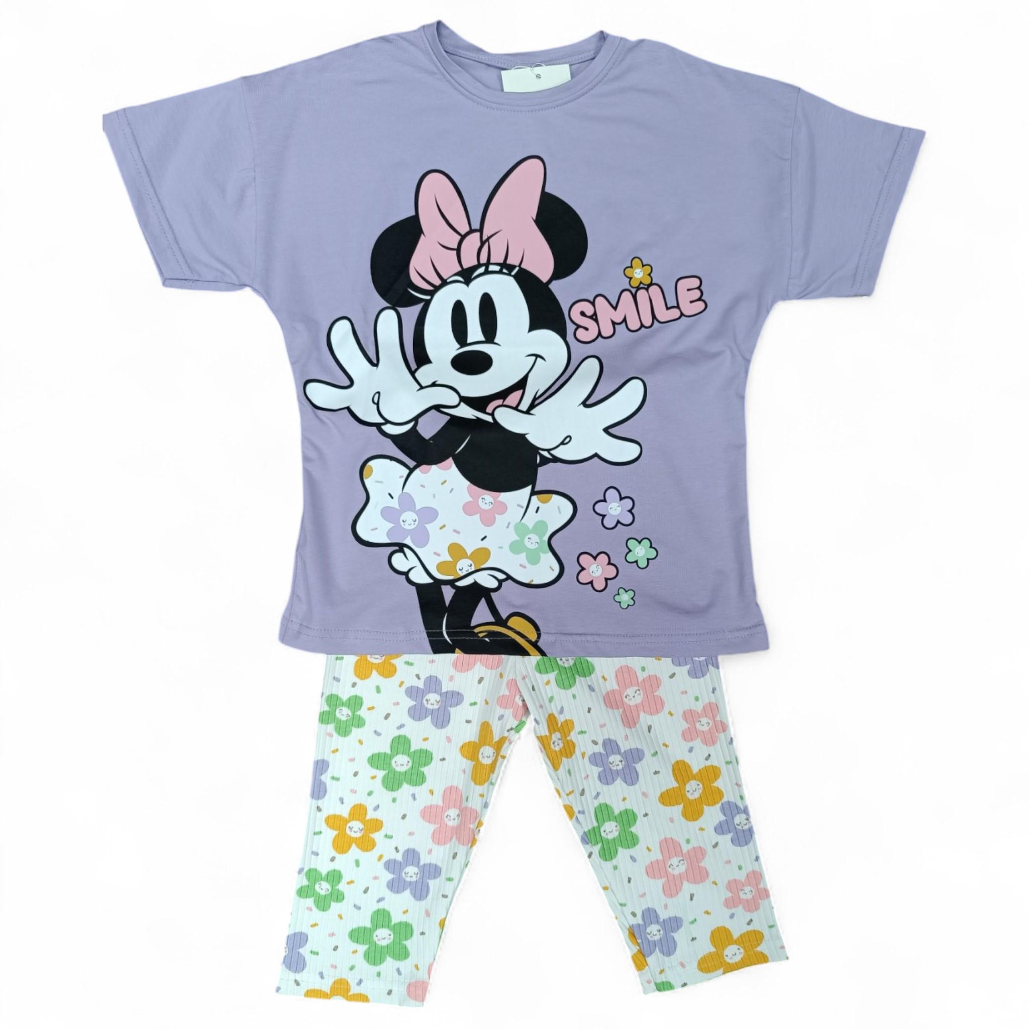 Костюм для девочки Joun Line Minnie Mouse велосипедики с футболкой 128 см Purple (S_787808Purple/128) Костюм для девочки Joun Line Minnie Mouse велосипедики с футболкой 128 см Purple (S_787808Purple/128)