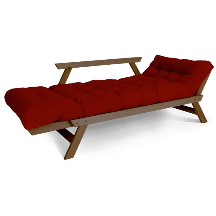 Диван-футон раскладной Woodman Allegro из массива дерева Ореховый/Красный - фото 2 Диван-футон раскладной Woodman Allegro из массива дерева Ореховый/Красный - фото 2