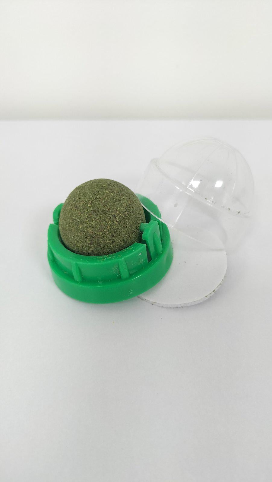 Шарик-лизунец для кошек на липкой основе с кошачьей мятой для выведения шерсти и очистки зубов (ІГ001)