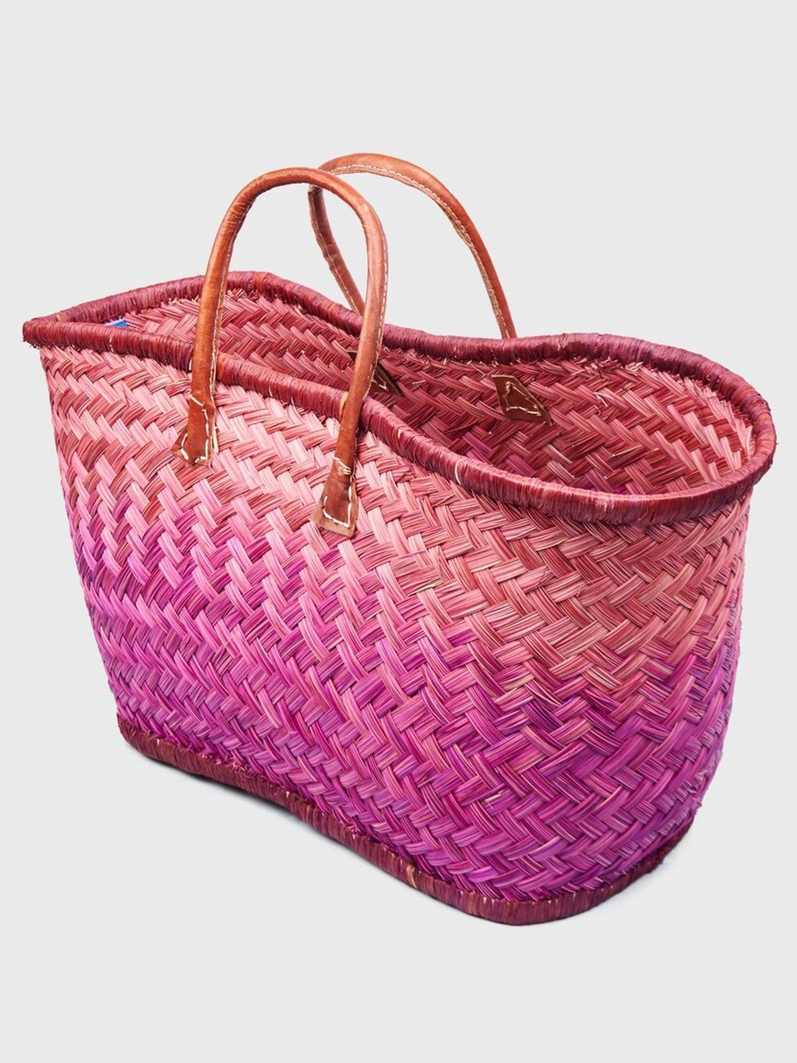 Пляжна сумка LE COMTOUR DE LA PLAGE Aravola BM_Bicolor_193 Коричневий/Фіолетовий - фото 2