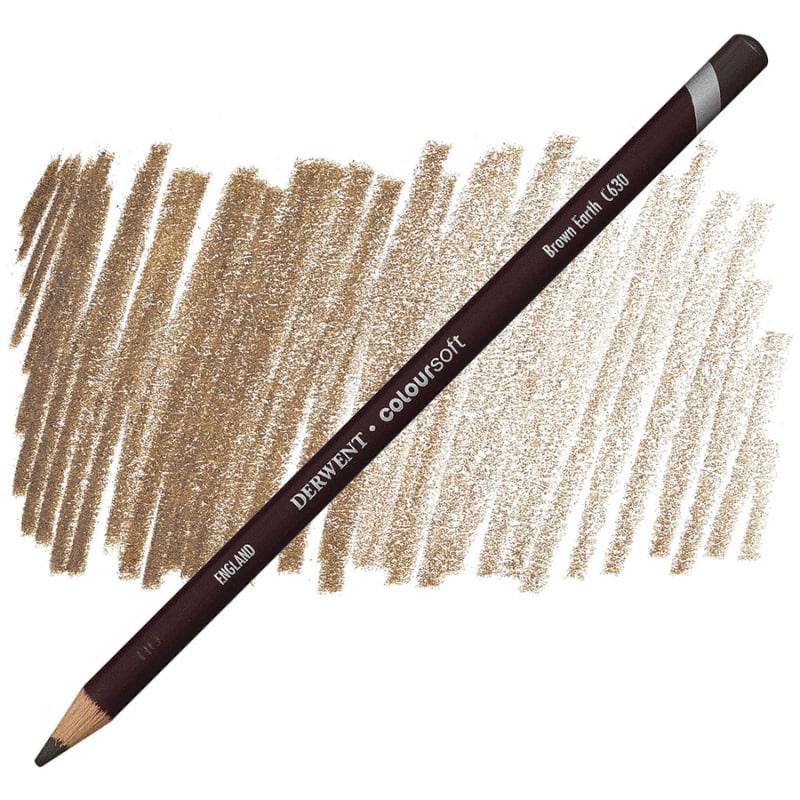 Олівець кольоровий Derwent Coloursoft С630 Коричнева земля (701015)