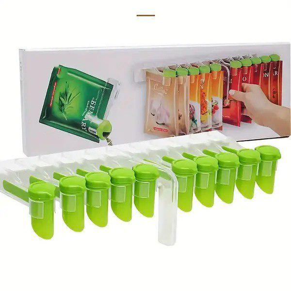 Органайзер для спецій/кришки дозатори приправ підвісний 10 шт. - фото 4 Органайзер для спецій/кришки дозатори приправ підвісний 10 шт. - фото 4