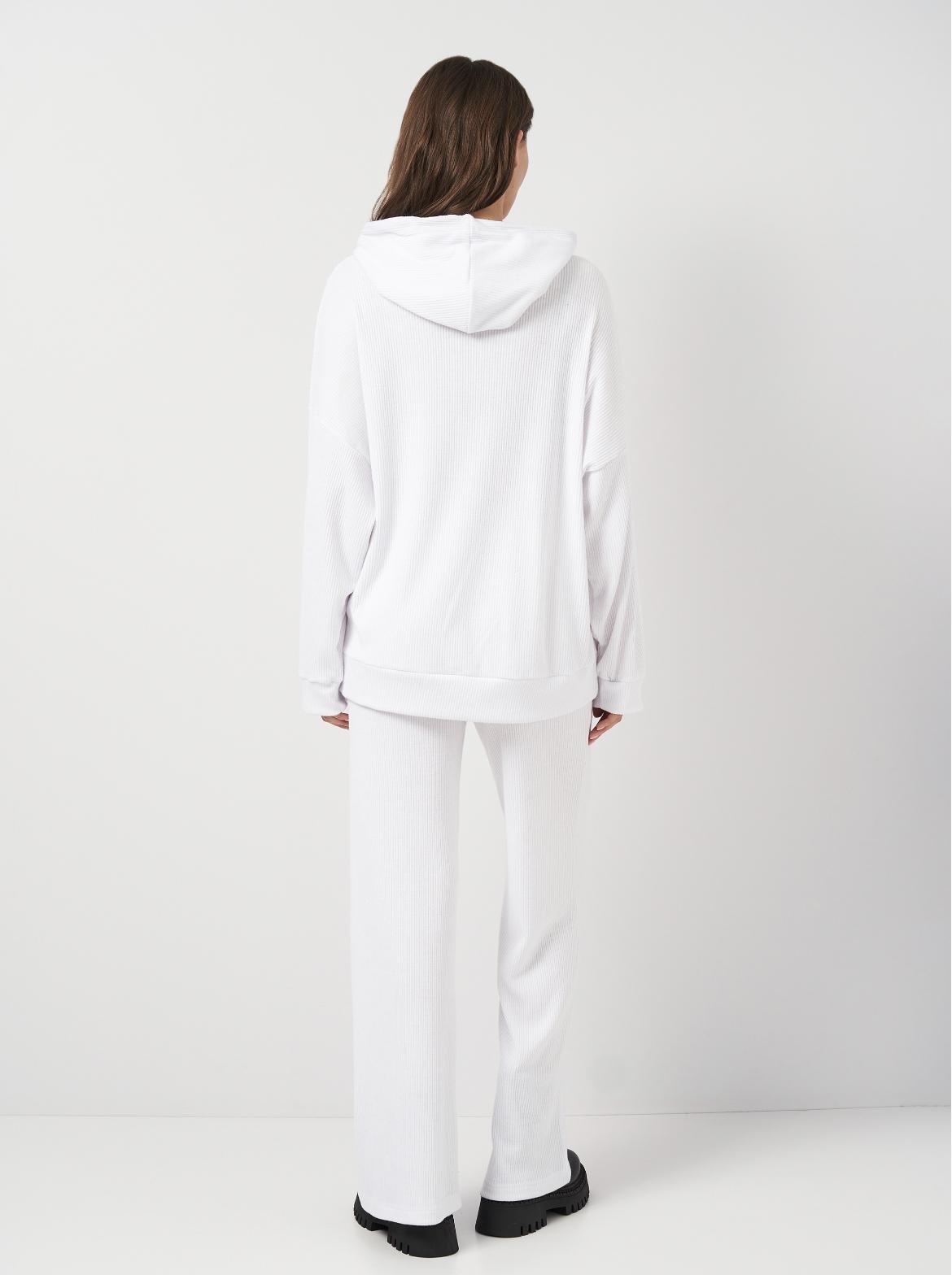 Костюм женский Лали в рубчик р. 50 Белый - фото 4