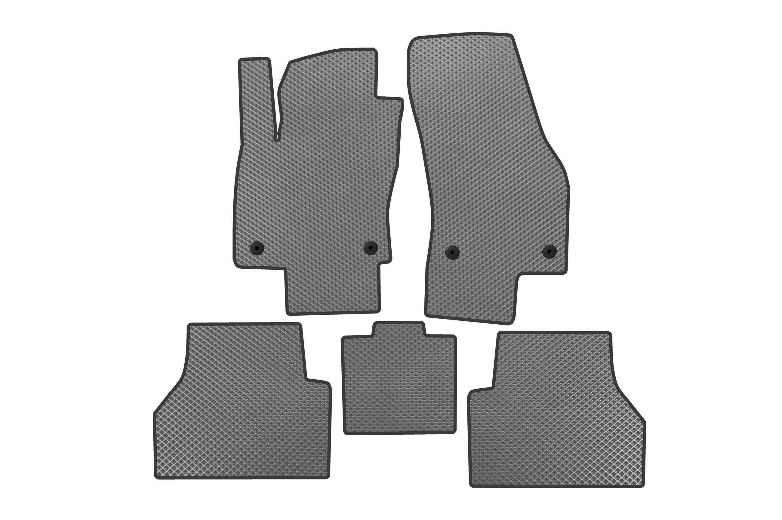 Коврики автомобильные Digital Designs EVA для Ford Connect 2021- гг. этилвинилацетат Серый (183933)