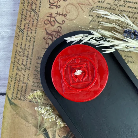 Свеча восковая чакральная Муладхара Красный (18880513)