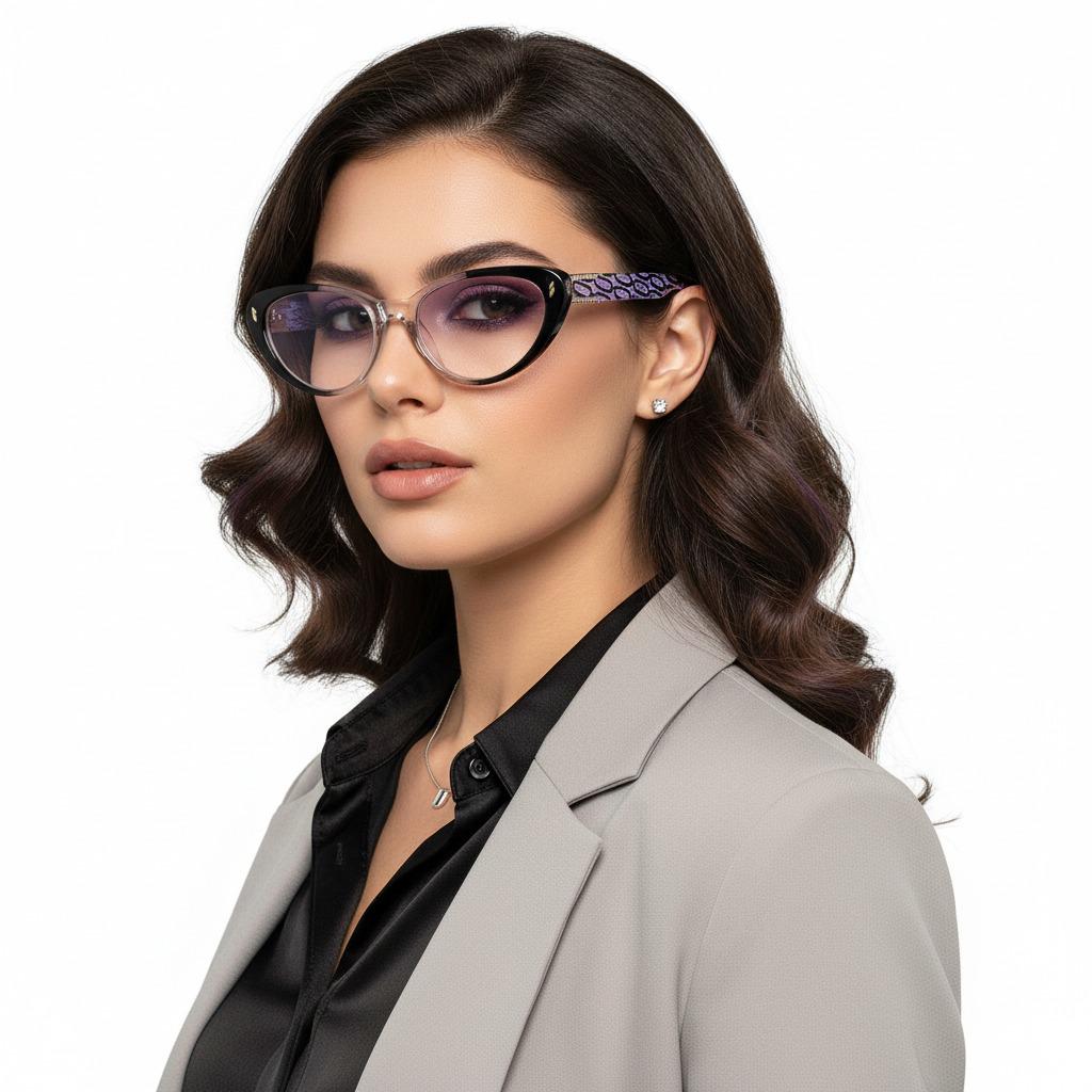 Очки женские для зрения С1-2.75 Фиолетовый (9020)