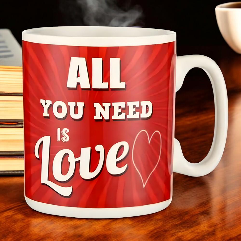 Кружка керамическая "All you need is LOVE" 1 л Красный - фото 6 Кружка керамическая "All you need is LOVE" 1 л Красный - фото 6