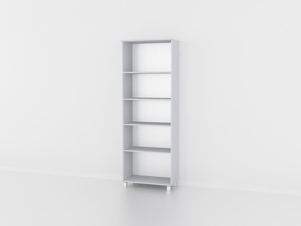 Полка для книг 680x1930x360 мм Серый/Белый