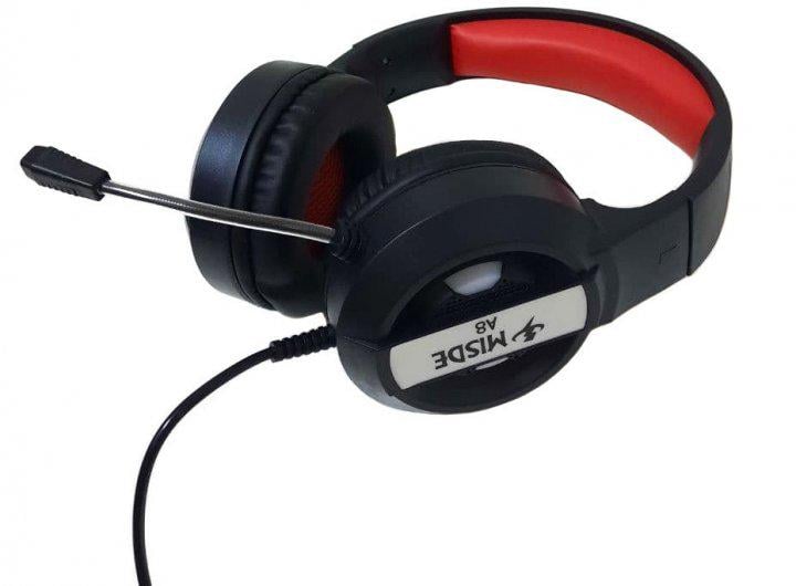 Наушники игровые компьютерные геймерские A8 Gaming led с Stereo звучанием Черно-красный