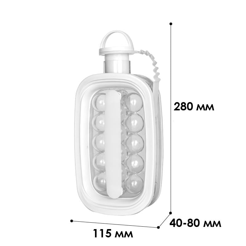 Форма для льда ICE CUBE TRAY силиконовая с крышкой на 14 кубиков для заморозки воды White - фото 8 Форма для льда ICE CUBE TRAY силиконовая с крышкой на 14 кубиков для заморозки воды White - фото 8