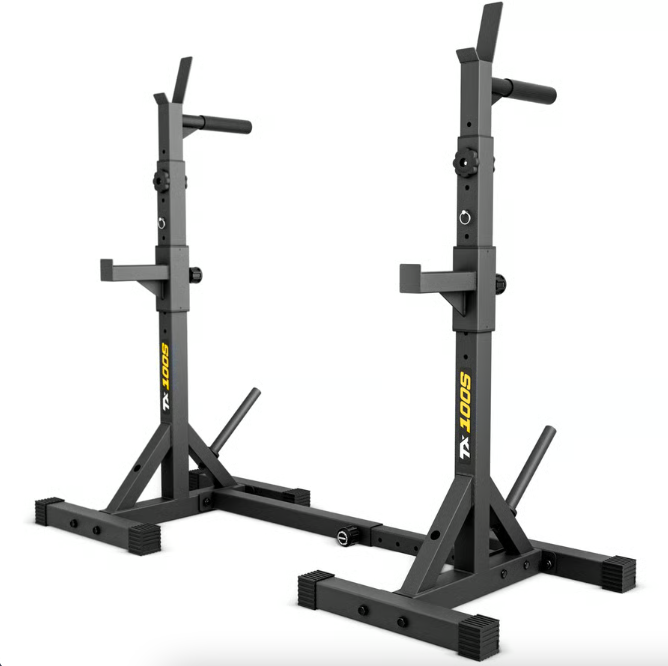 Стойки под штангу TREX Sport TX-100S регулируемые с ручками для отжиманий (4956)