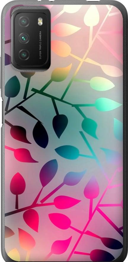 Чехол на Xiaomi Poco M3 Листья (2235t-2200-42517)