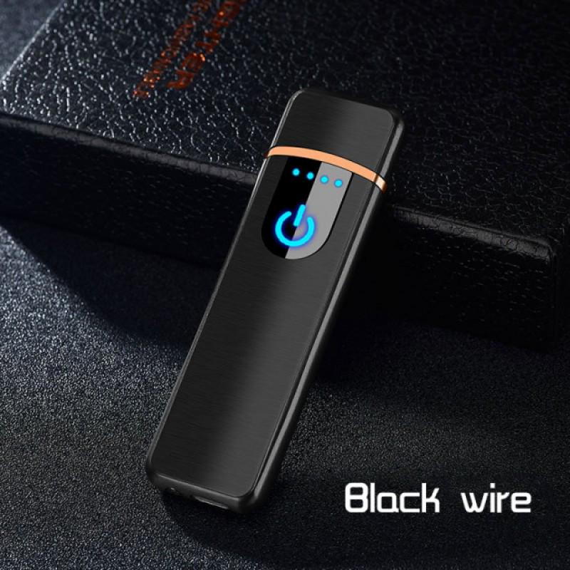 Запальничка електронна USB Lighter Black Wire Чорна (2510194220) - фото 7