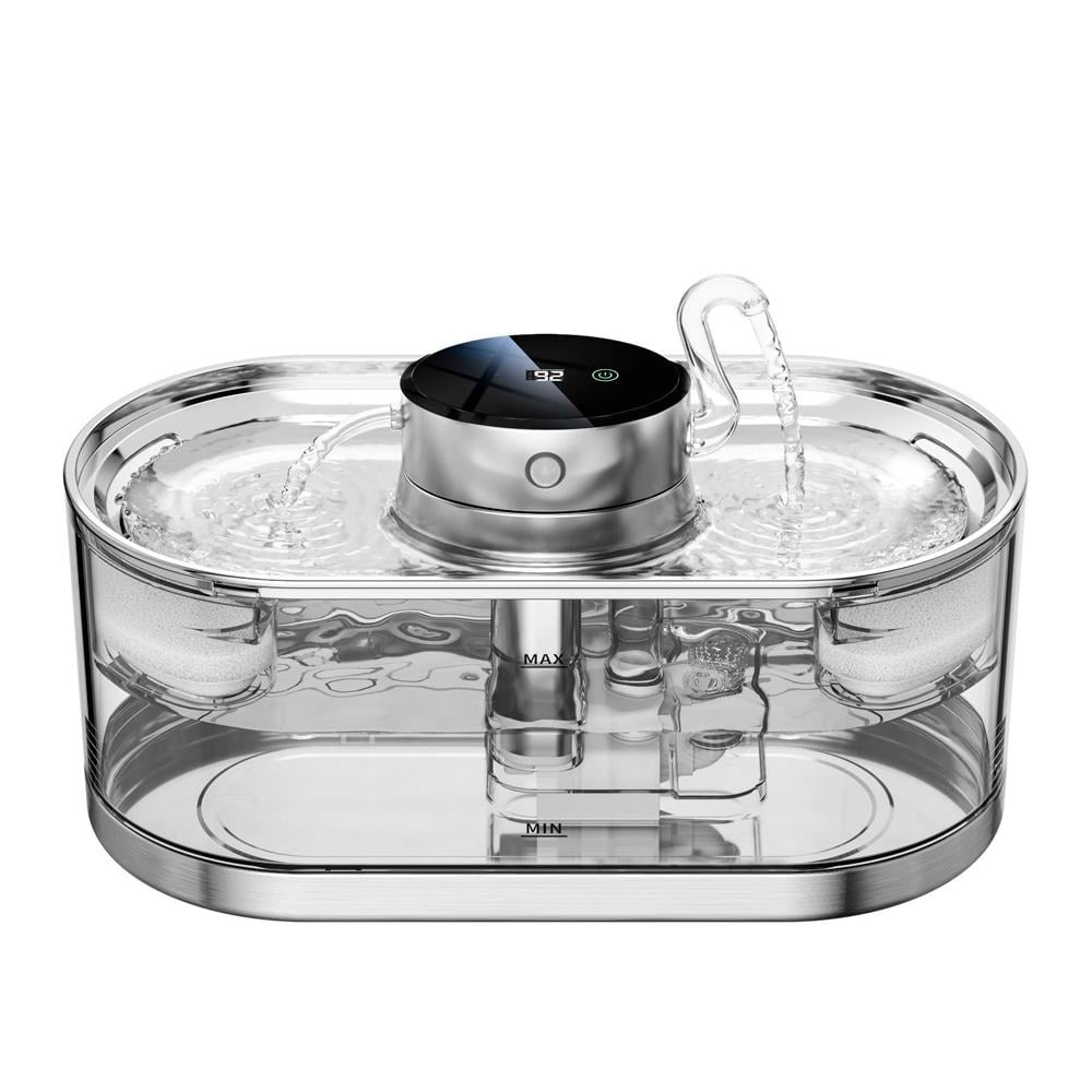 Поилка-фонтан для кошек и собак NPET WF230 V2 3 л с датчиком движения нержавеющая сталь Прозрачный (1104) Поилка-фонтан для кошек и собак NPET WF230 V2 3 л с датчиком движения нержавеющая сталь Прозрачный (1104)