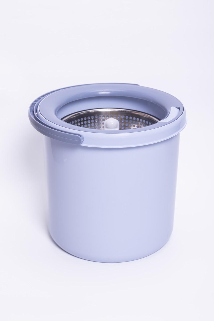 Набор для влажной уборки с круглой телескопической шваброй из микрофибры и ведром с отжимом для дома (A-035241) - фото 2 Набор для влажной уборки с круглой телескопической шваброй из микрофибры и ведром с отжимом для дома (A-035241) - фото 2