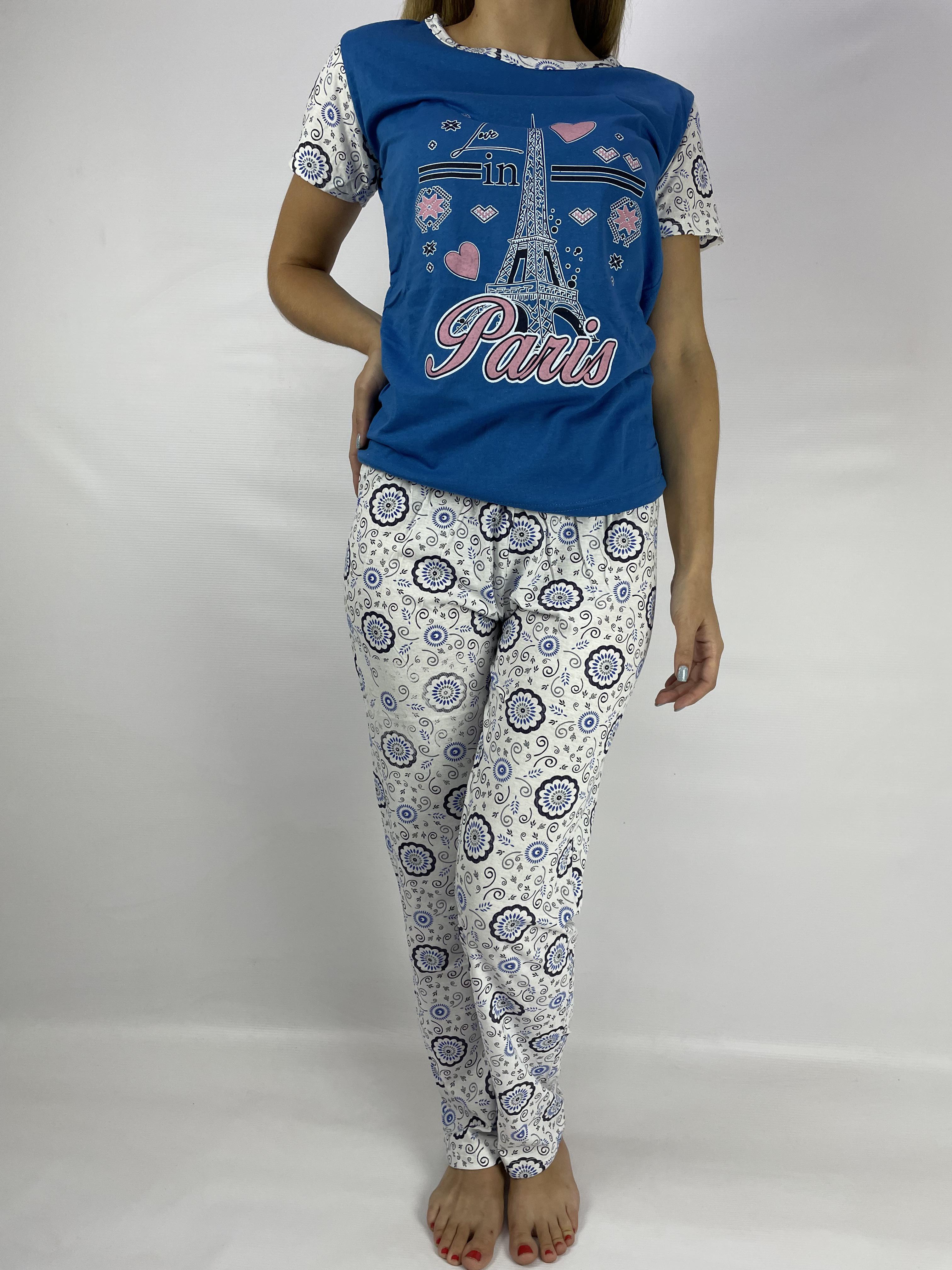 Женская пижама футболка и штаны M