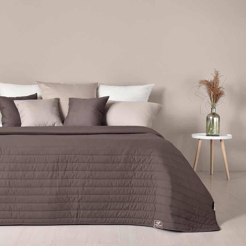 Покривало Ідея Стиль Люкс двостороннє шоколад/молоко 220х240 (19128) - фото 2 Покривало Ідея Стиль Люкс двостороннє шоколад/молоко 220х240 (19128) - фото 2