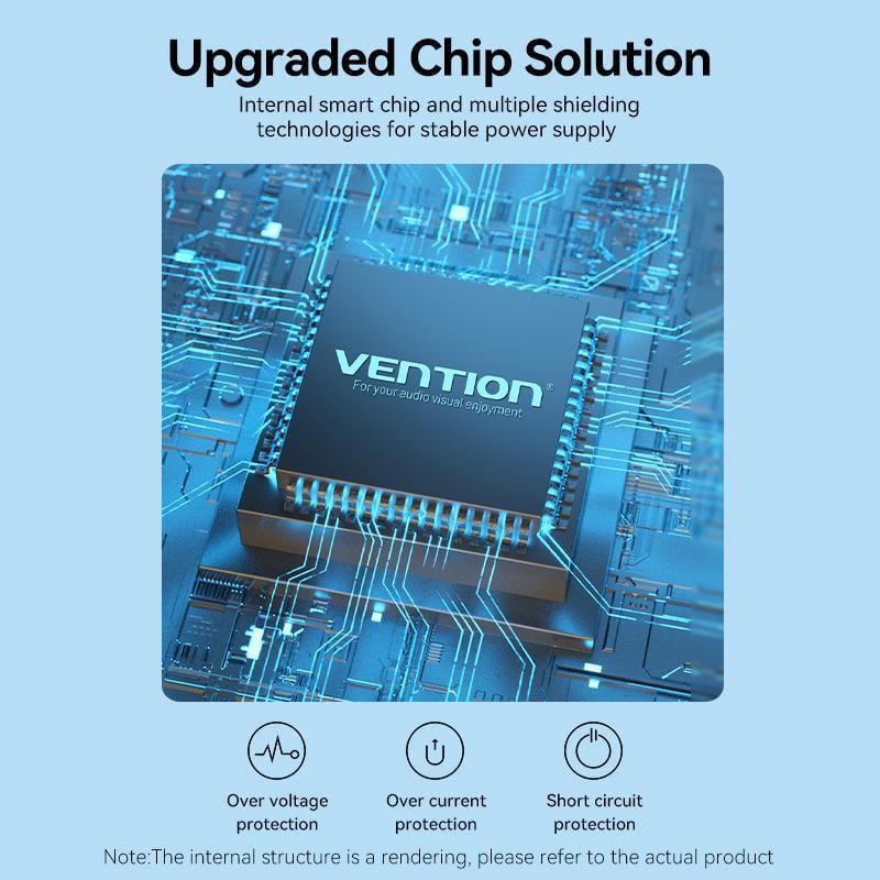 Блок питания Vention DC 3,5 мм х 1.35 мм 10W 5В/2А AC-DC Черный (TPQ-236A050200VW01) - фото 5 Блок питания Vention DC 3,5 мм х 1.35 мм 10W 5В/2А AC-DC Черный (TPQ-236A050200VW01) - фото 5