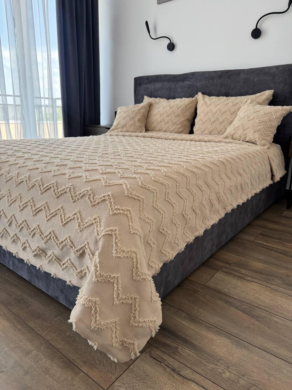 Покрывало Хельга 140x250 см Бежевый (20774-4-140x250cm) - фото 13 Покрывало Хельга 140x250 см Бежевый (20774-4-140x250cm) - фото 13