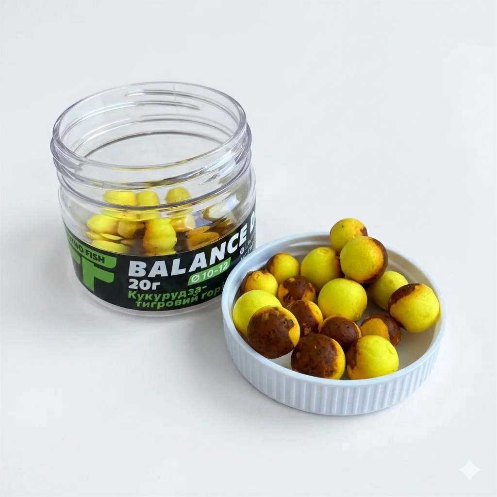 Насадка Foodie Fish Balance DUOS Кукуруз/Тигровый орех 10-12 мм 20 г (2541045302)