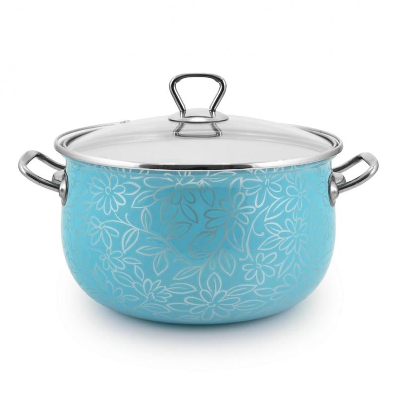 Каструля Interos Ажур 5,1 л Бірюзовий (25985,1)