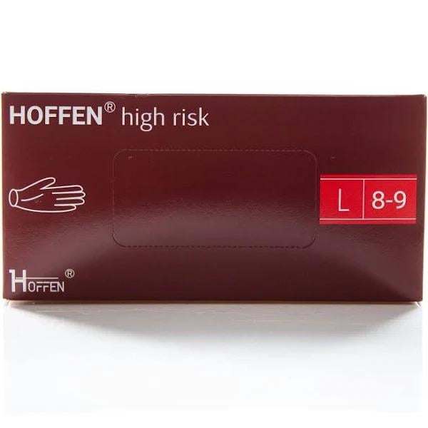 Перчатки латексные HOFFEN Hoff Medical High Risk L 14,5г 50 шт. (19071061)