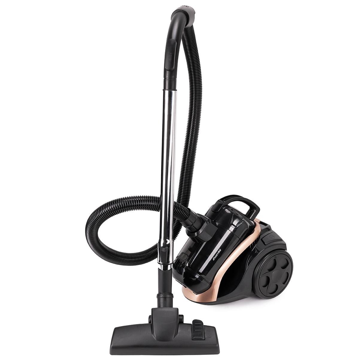 Пылесос циклонный Kamille KM6903 пластиковый 800 Вт с аксессуарами и фильтром HEPA Черно-золотой (106-84-6903)