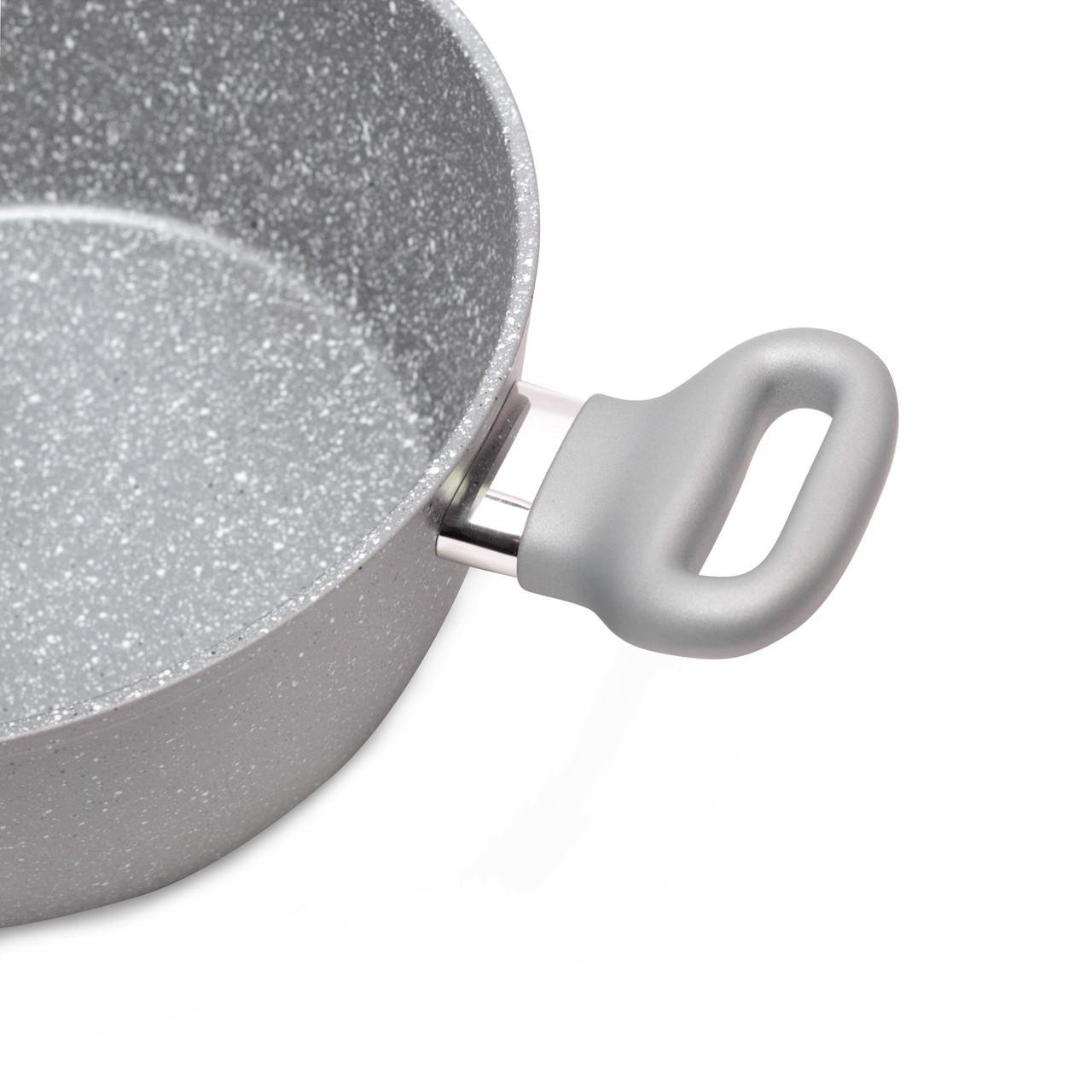 Кастрюля с крышкой Kamille KM-4281GR из литого алюминия и покрытием гранит 4,0 л (1883388604) - фото 5