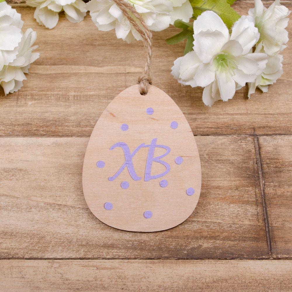 Подвеска Пасхальное яйцо ХВ в горошек (4668-1)