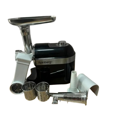 М'ясорубка електрична Rainberg RB-2270 3в1 з реверсом 3800 Вт Чорний (2542197336)