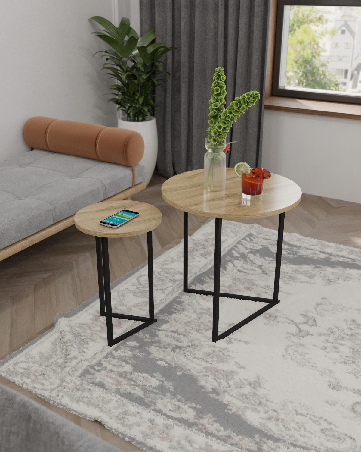 Журнальный столик EcoLoft Duet DSP-1109 Лофт модульный Дуб Аппалачи (22981951)