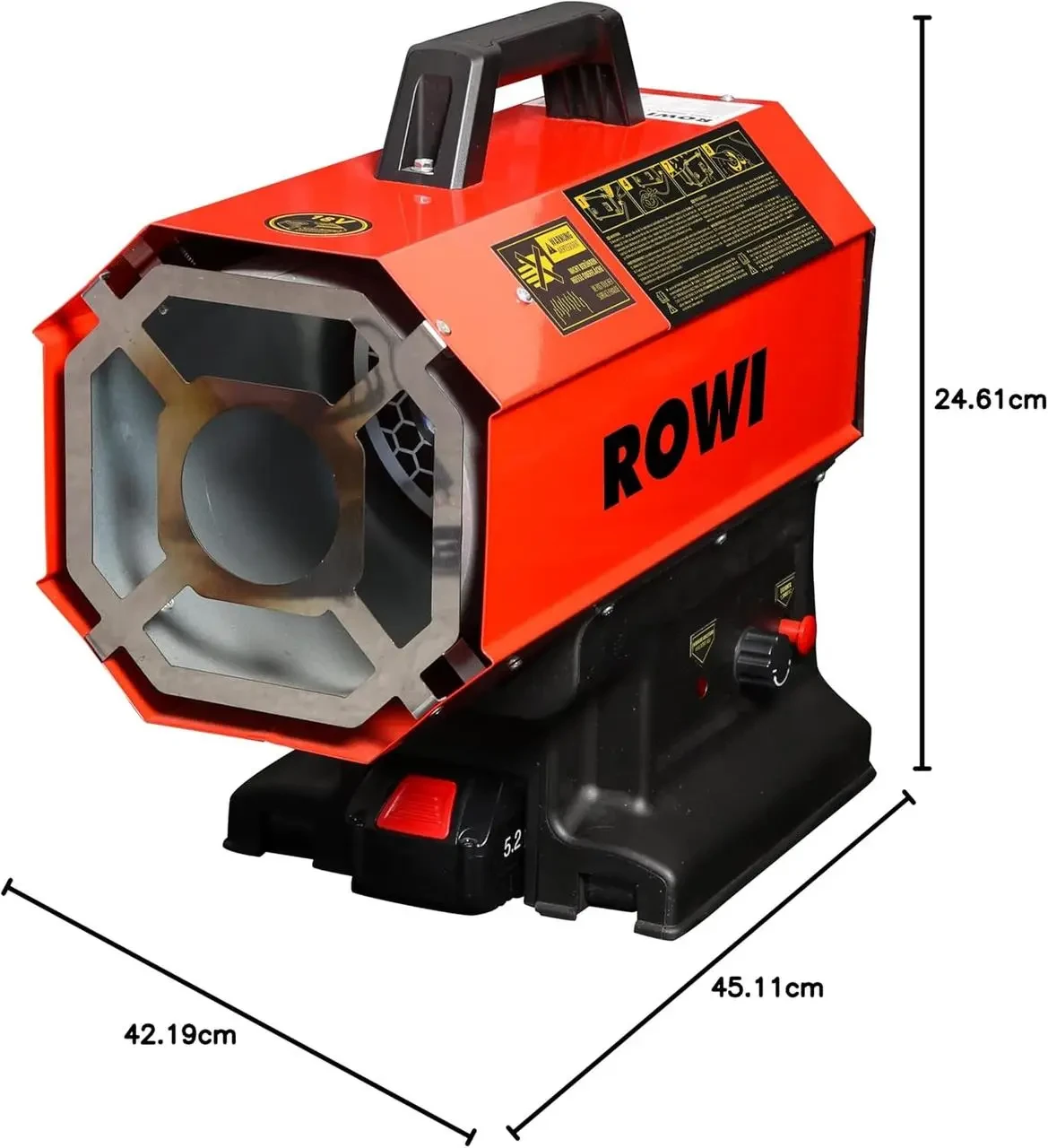 Тепловентилятор газовий акумуляторний Rowi 20 кВт HGH 20000/1 A - фото 2