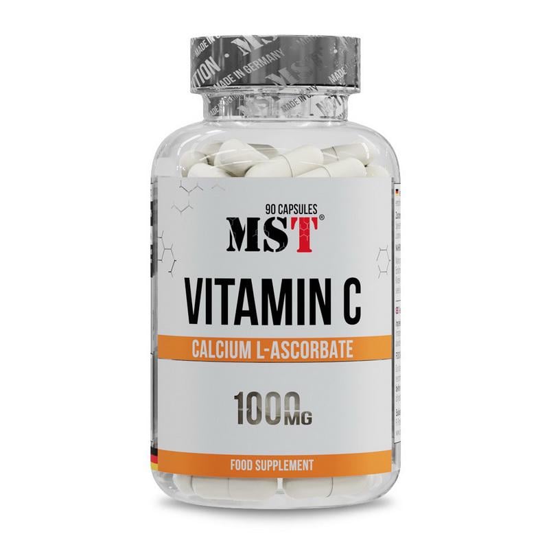Вітамін C буферизований MST Vitamin C 1000 Calcium L-Ascorbate 90 капс.