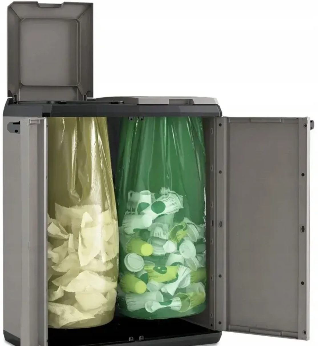 Шкаф для сортировки мусора Keter/Kis SPLIT Basic Cabinet (241065) - фото 3 Шкаф для сортировки мусора Keter/Kis SPLIT Basic Cabinet (241065) - фото 3