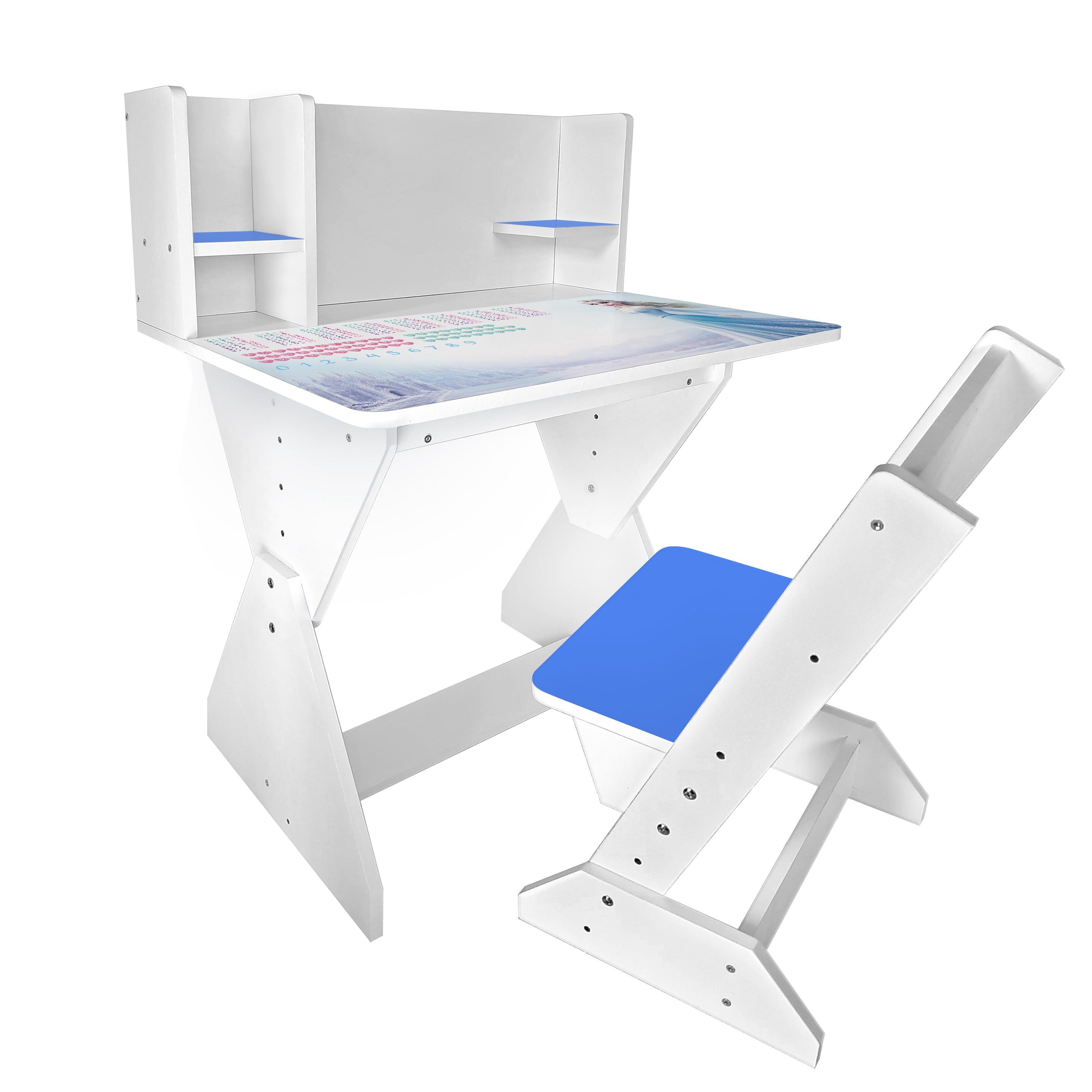 Парта детская П03 с рисунком Эльза с Холодное сердце, с увеличенной столешницей для обучения с ноутбуком/планшетом (251135) - фото 1 Парта детская П03 с рисунком Эльза с Холодное сердце, с увеличенной столешницей для обучения с ноутбуком/планшетом (251135) - фото 1