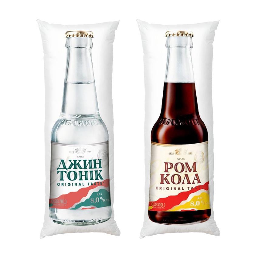 Подушка дакимакура Джин Тоник и Ром Кола габардин 70х30 см (111855)