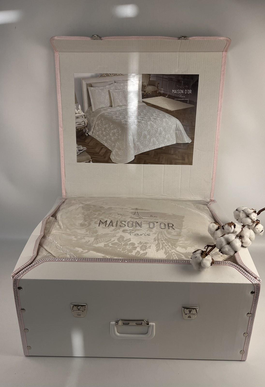 Покрывало Maison D'or Audree 250x260 см Krem (CN36614) - фото 2 Покрывало Maison D'or Audree 250x260 см Krem (CN36614) - фото 2