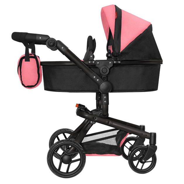 Коляска для куклы Carrello Peach Pink 2в1 9695 Персиковый
