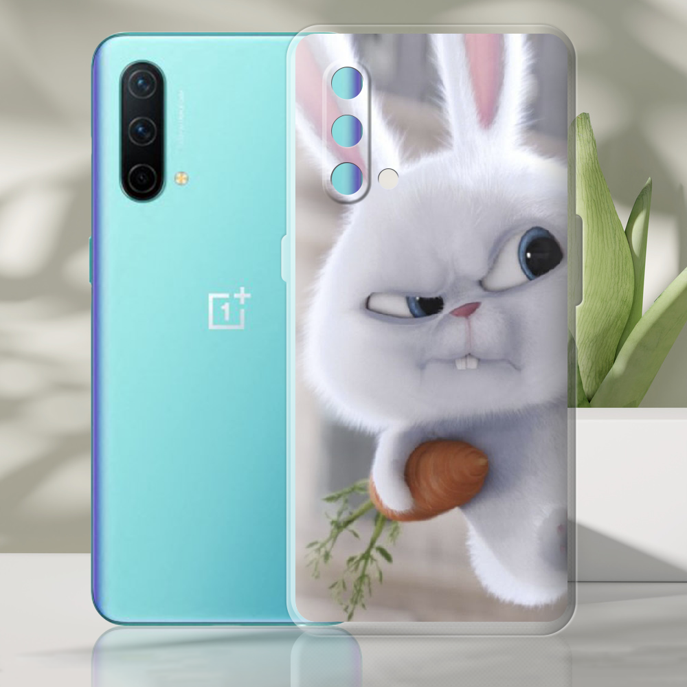 Чехол BoxFace OnePlus Nord CE 5G Rabbit Snowball Прозрачный силикон (44513-up1116-44513) - фото 2