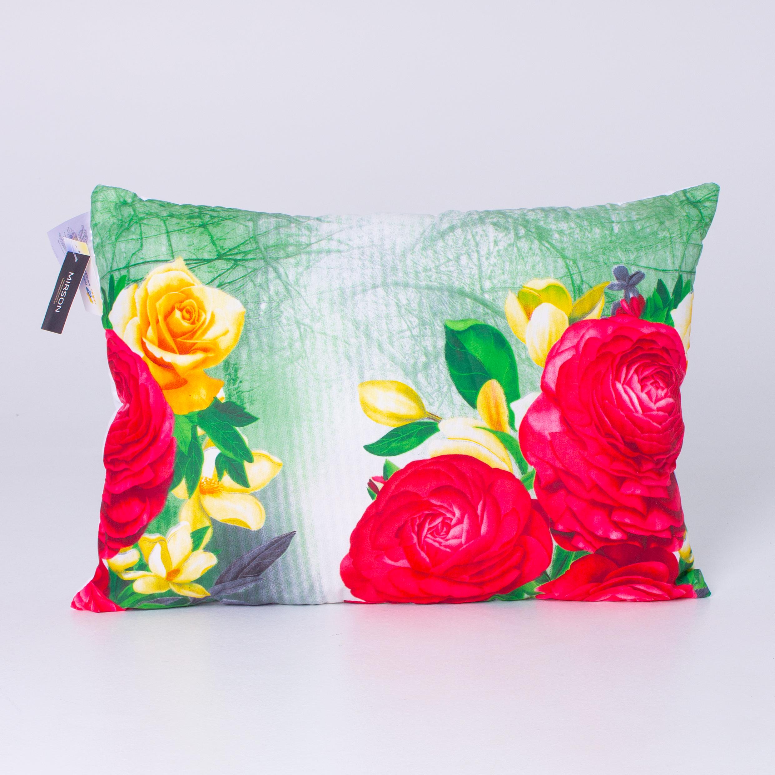 Подушка шелковая MirSon №5512 Print Line Eternity средняя 50х70 см (2200006112549)