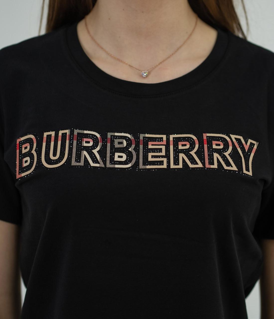 Футболка жіноча Burberry B-5050 L Black - фото 6