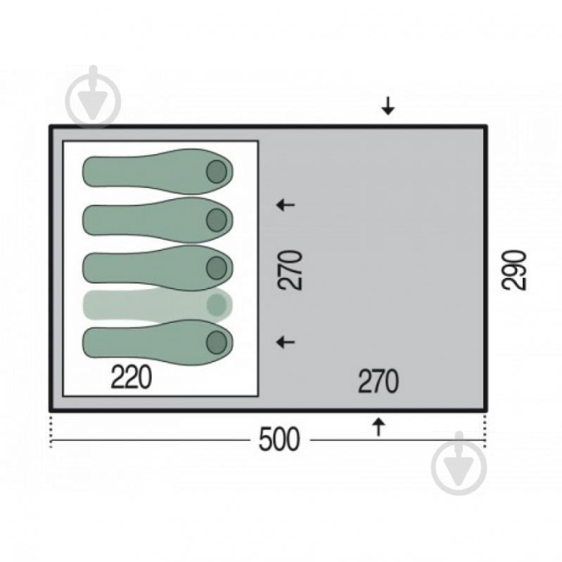 Намет Pinguin Omega 4 Зелений - фото 2