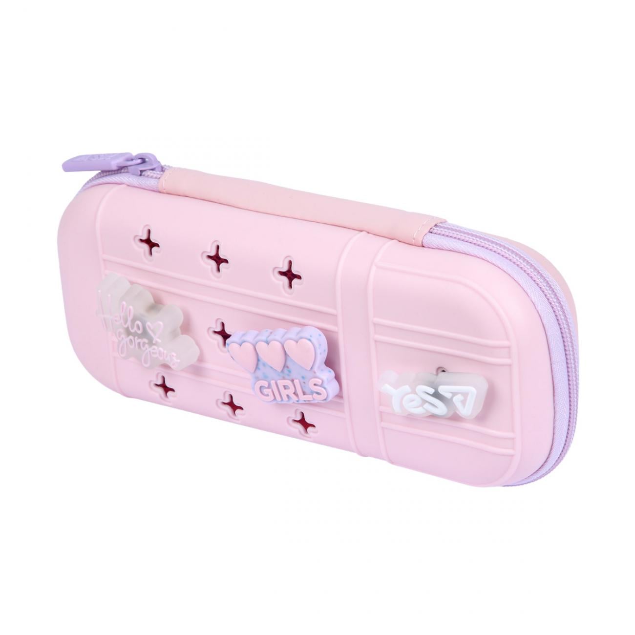 Пенал жесткий YES Charming PHS-4 с силиконовой панелью (533839)