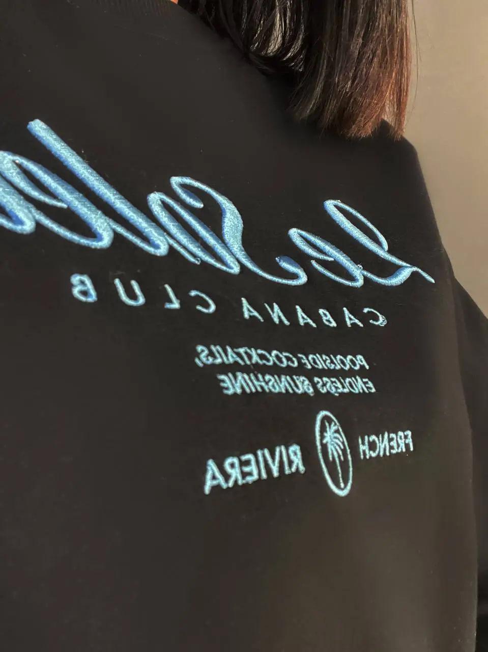 Свитшот женский PEPPER MINT 24-03 оверсайз удлиненный вышивка спереди утепленный L Черный (953) - фото 10 Свитшот женский PEPPER MINT 24-03 оверсайз удлиненный вышивка спереди утепленный L Черный (953) - фото 10