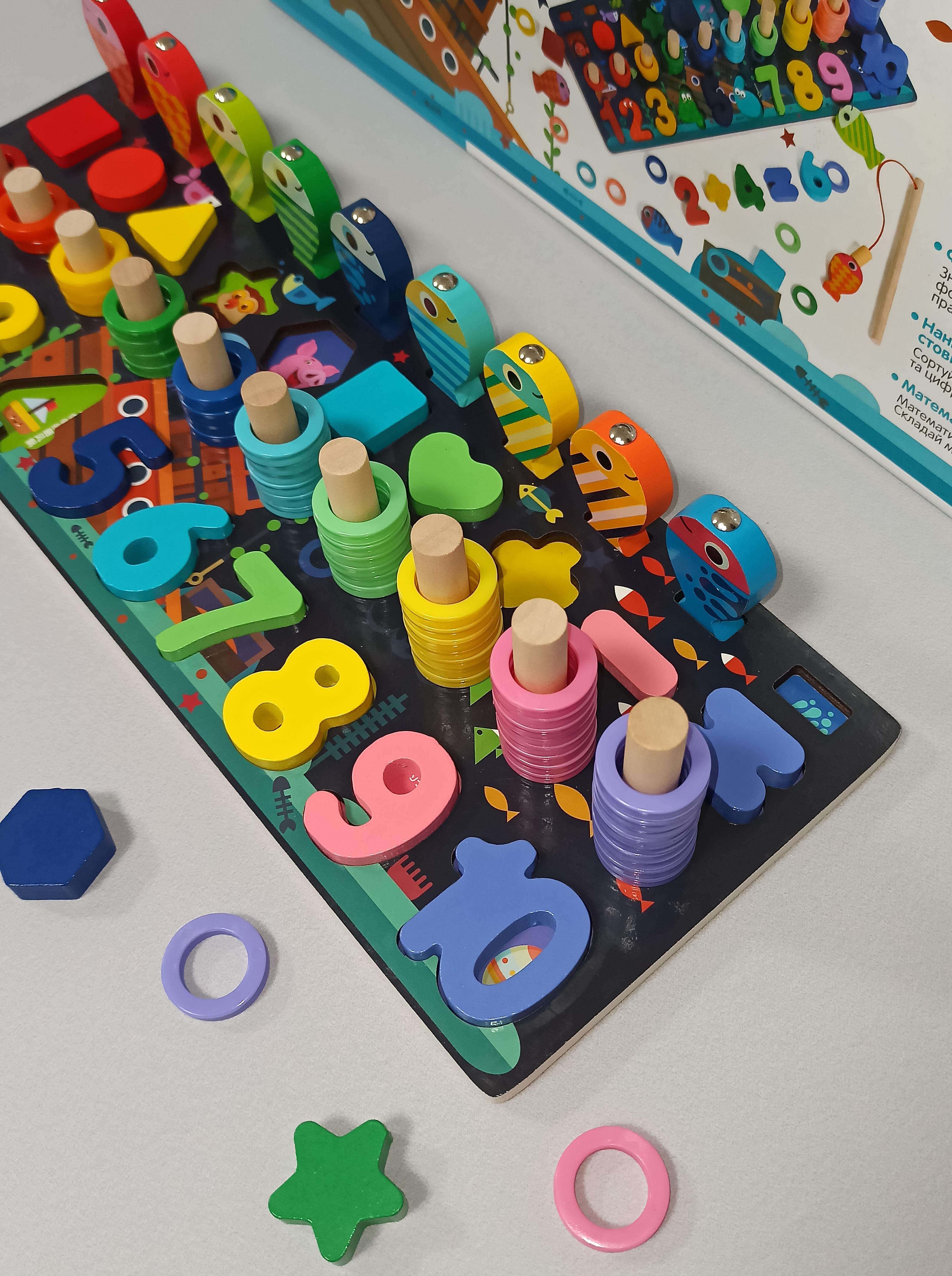 Дерев'яна дошка логічна TREE TOYS розвиваюча гра магнітна риболовля (MD2772) - фото 3 Дерев'яна дошка логічна TREE TOYS розвиваюча гра магнітна риболовля (MD2772) - фото 3