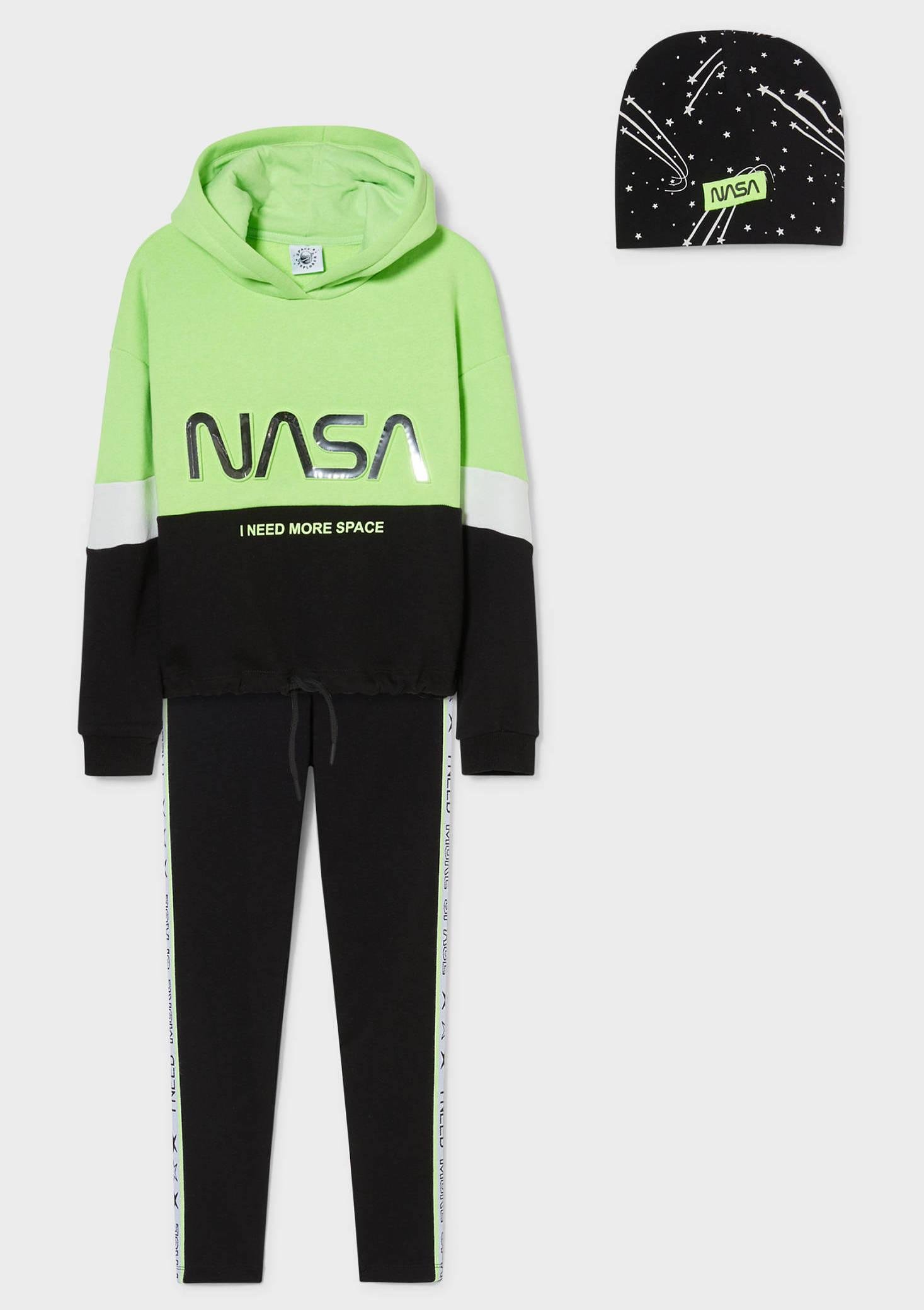 Спортивный костюм для девочки C&A размер 146-152 Салатовый / Черный (2158785)