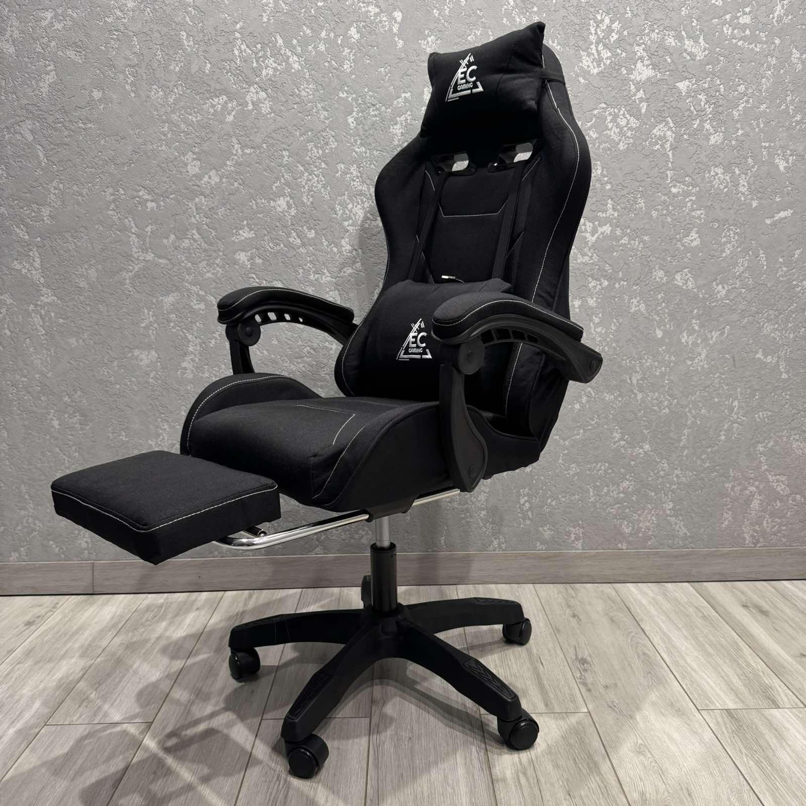 Крісло комп'ютерне тканинне EC Gaming K40 Чорний - фото 2