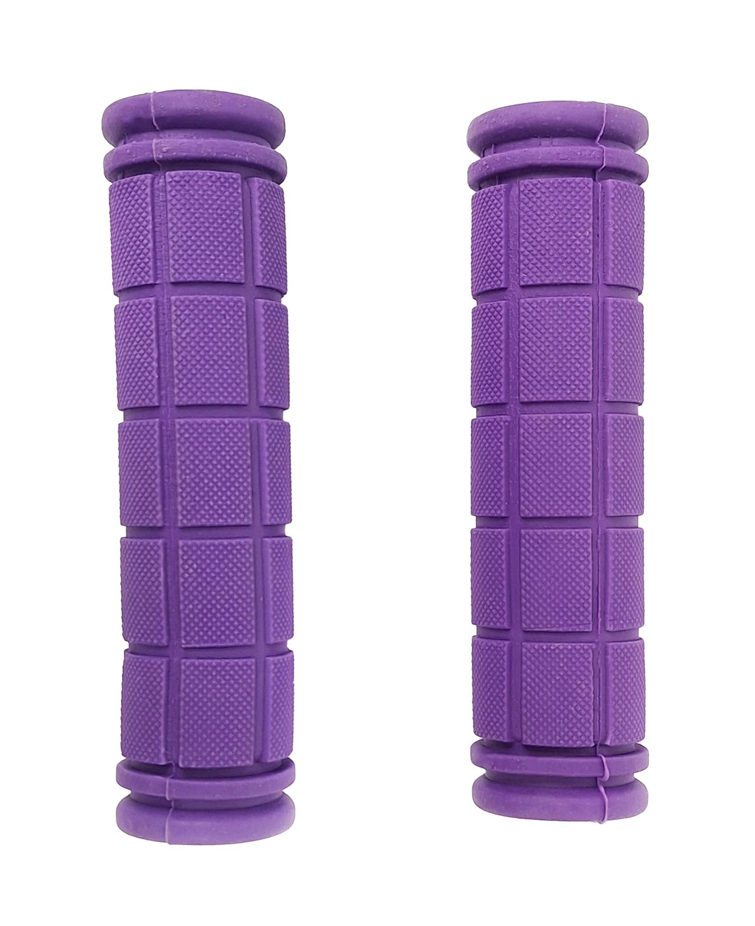 Грипсы силиконовые с рифлением прямые 120 мм Фиолетовый (G0000959)