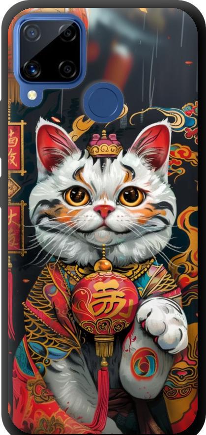 Чехол на Realme C15 China Cat v2 (6135b-2063-42517) Чехол на Realme C15 China Cat v2 (6135b-2063-42517)