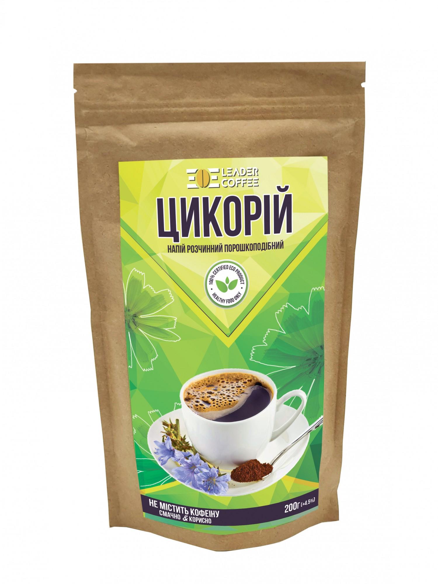 Цикорій TM LEADERCOFFEE класичний розчинний 200 г (955705788) - фото 1